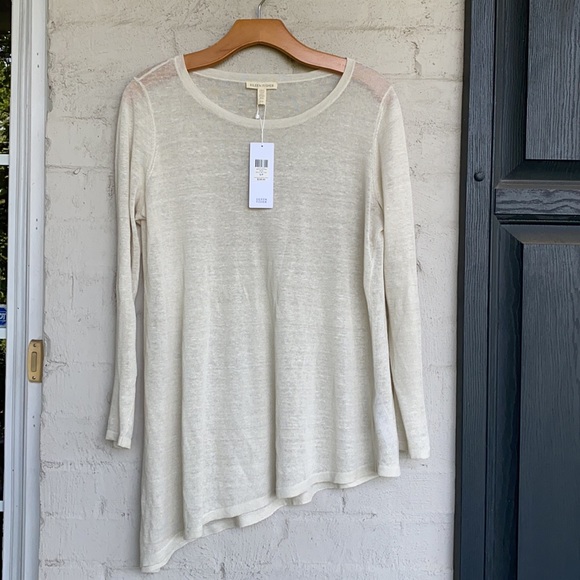 Eileen Fisher Sweaters - NWT Eileen Fisher asymmetrical hem linen sweater